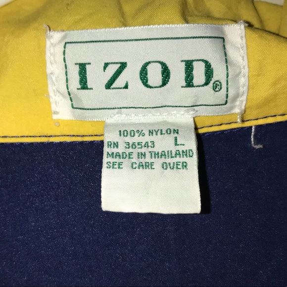 Vintage IZOD Rain Jacket - Picture 3 of 4